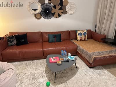 ركنة نيو بروكلين جلد - New Brooklyn Leather Corner Sofa