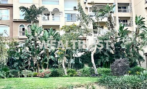 An exceptional opportunity to own a ground-floor apartment with a landscaped garden in Madinaty's finest phase, B2, featuring ultra-super-luxury hotel
