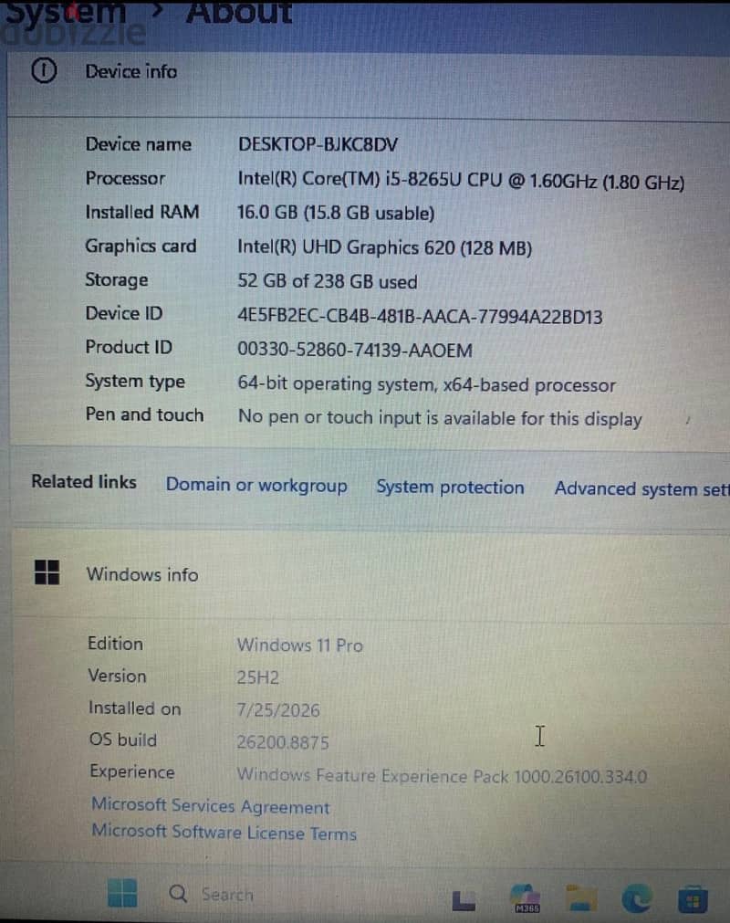 Dell latitude 5400 Ram16 1