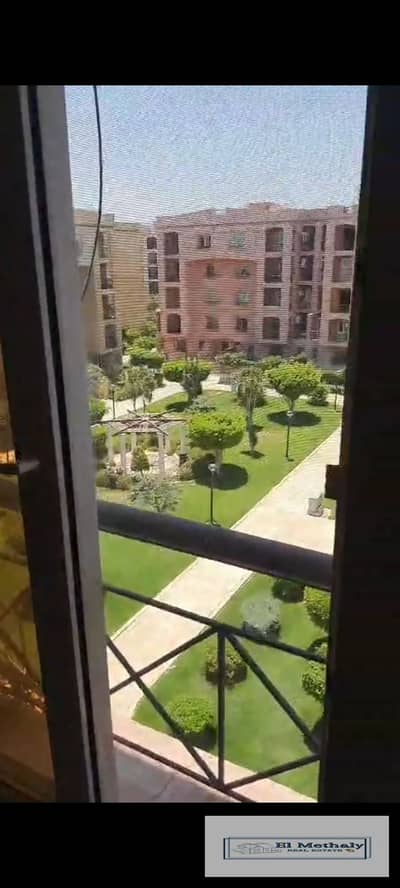 Freehold apartment for sale in Al Rehab City, New Cairo; features a wide garden view and is offered at a very attractive price.
