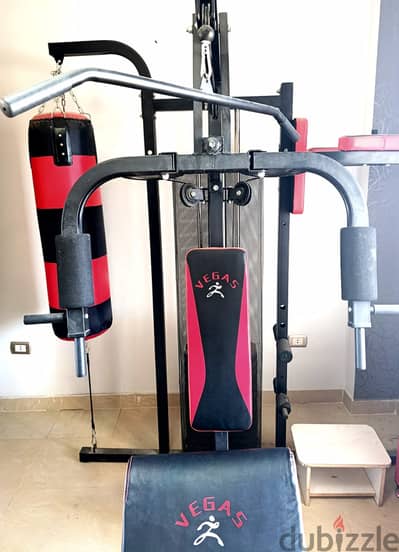 Vegas Multi Gym Multi Game 150x62x205 Black and red - rarely used