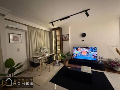 Furnished apartment for rent, 110 sq m, 3 bedrooms in Madinaty B6, special finishing and direct view of South Park