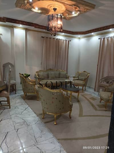 A distinctive apartment for sale in a prime location within the Fifth District of Obour City. Situated in an upscale, quiet area near Al-Rawda Mosque