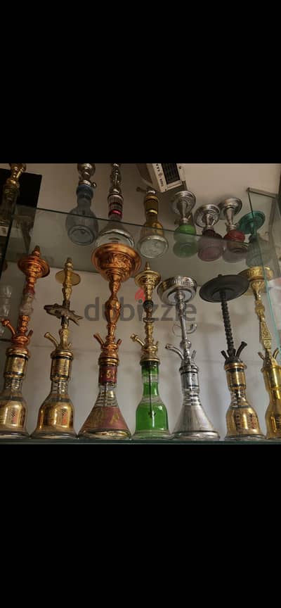 شيشه فرعوني مدهب او قلب نحاس تحفه فنيه كامله