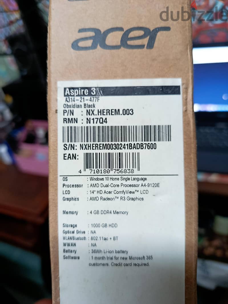 لاب توب Acer Aspire 3 17