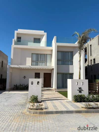 بمقدم 5% فقط امتلك شاليه  110 متر متشطب بالتكييفات فى قرية مار باى راس الحمكة كيلو 191 مع المراسم باقساط على 10 سنوات