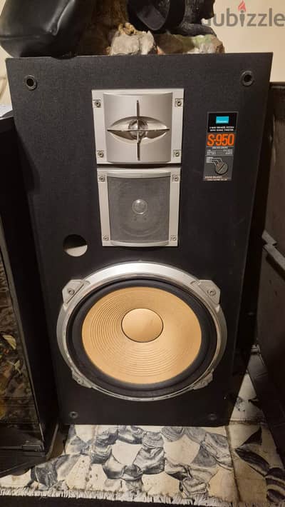 عنوان الإعلان: سيستم صوت Sansui ياباني أصلي كامل (Vintage Hi-Fi Tower)