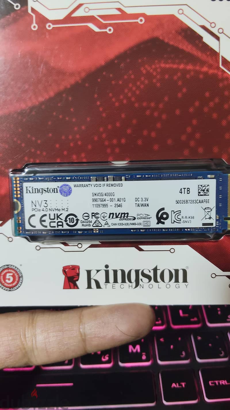 Kingston NV3 NVMe M. 2 4TB SSD 1