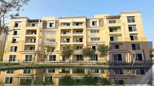 باكبر خصم كاش 54% امتلك شقة بحري بفيو (water features) بسعر مميز وبالتقسيط في كمبوند كامل الخدمات والمرافق-سور بسور بمدينتي -كمبوند سراي