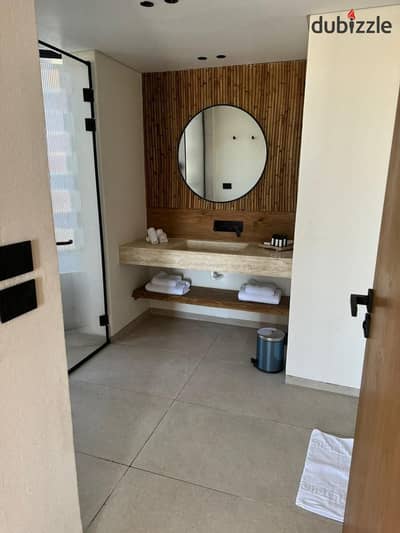 Fully finished chalet with ACs for sale with a sea view in Dose, Ras El Hekma, North Coast.  Next to La Vista Bay and The Waterway  Unit size: 141 met