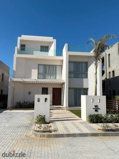 بمقدم 5% فقط امتلك شاليه 110 متر متشطب بالتكييفات فى قرية مار باى راس الحمكة كيلو 191 مع المراسم باقساط على 10 سنوات