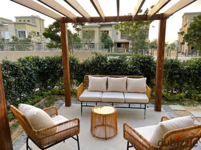 Ground floor apartment with a private garden, two furnished bedrooms for rent in the Villette Compound - Sodic, New Cairo
