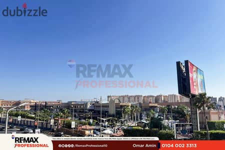 Open view directly overlooking 14th of May Bridge Licensed Apartment for sale in Smouha