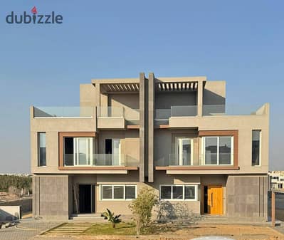 Twin House Landscape View in V Levels  compound