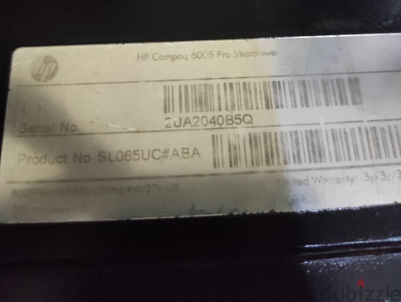 HP Compaq 6005 pro Microtower 4