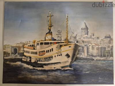 لوحة زيتية تركية يدوية - Handmade Turkish Oil Painting