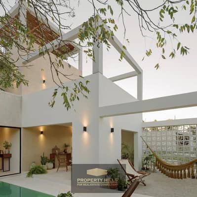 Receive immediately a fully finished air conditioned villa with a panoramic seaview and a private pool located near Cali Coast, Gaia and El Masyaf