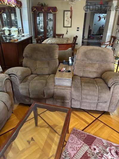 2 sofas and 2 chair ( recliners)