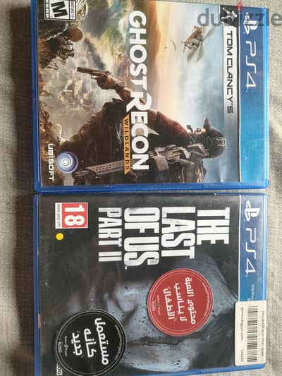 The last of us part 2 and Ghost recon Wildlands