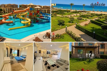 فيلا صف اول على البحر بمنتجع اورلاندو اكوا بارك العين السخنة