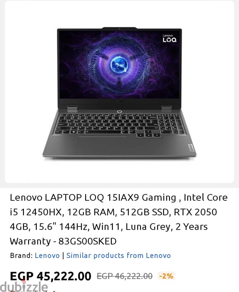 LenovoLOQ 15IAX9 5