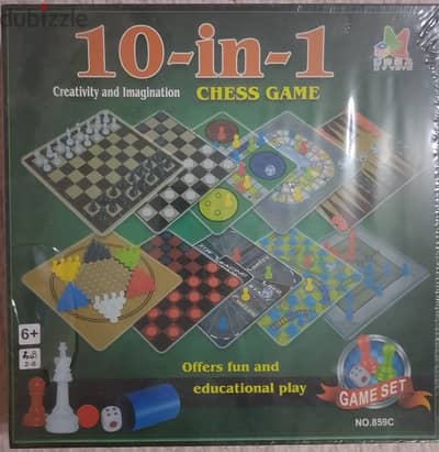 لعبة 10 في 1 Chess Game Set – جديدة ومقفولة