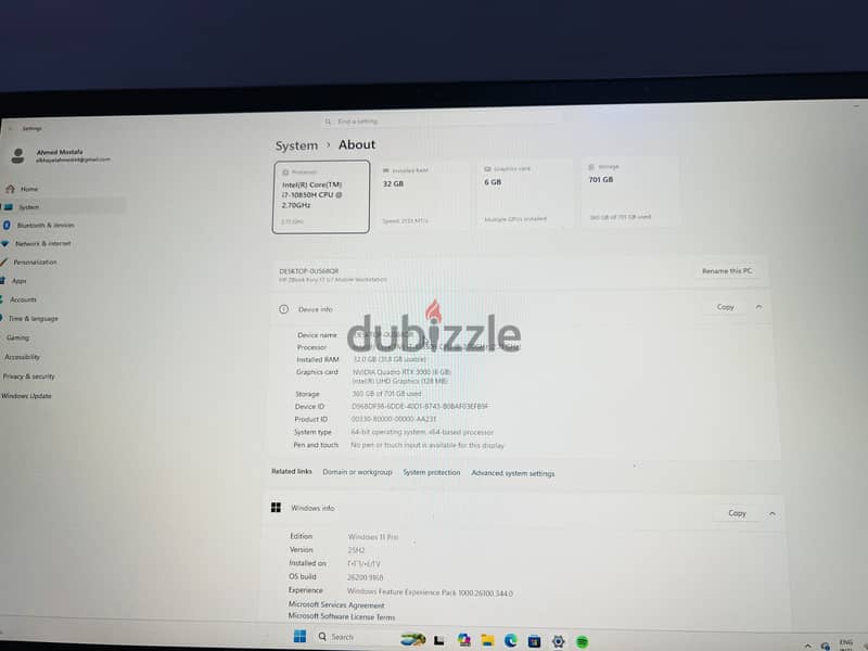 Hp zbook 1