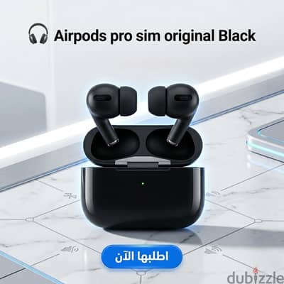 Airpods pro sim original Black بسعر الجمله