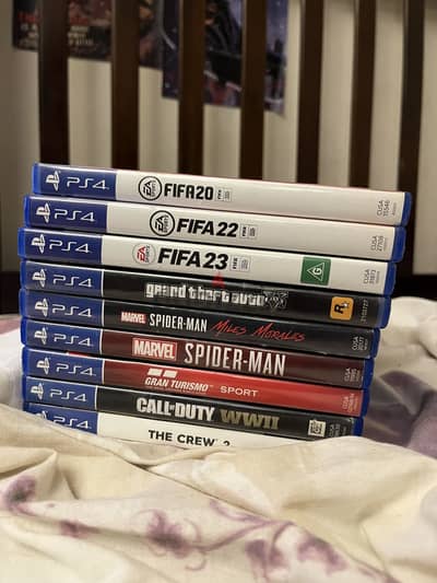 Ps4 games used good condition