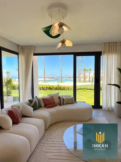 Hotel-style chalet for sale in installments over 10 years with a down payment of 385,000 EGP in New Alamein, in the Glee Village, next to the Latin Qu