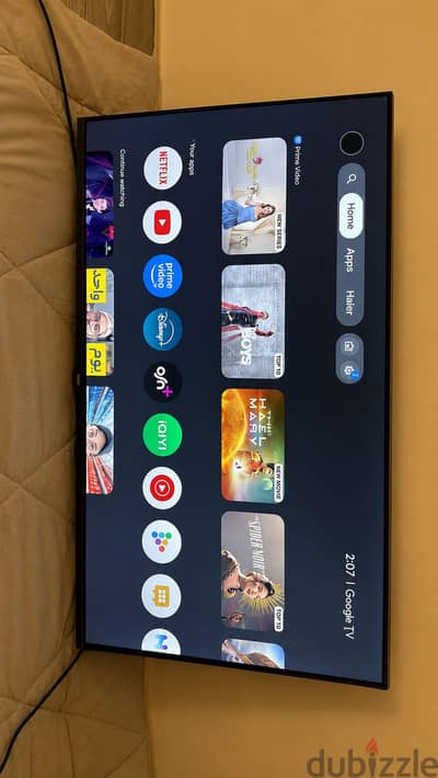شاشة هاير سمارت 43 بوصة Google TV بحالة الزيرو H43K80EF