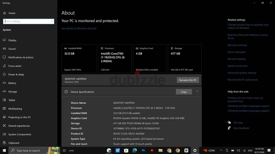 Dell Precision 5520 (Touch Screen) 6