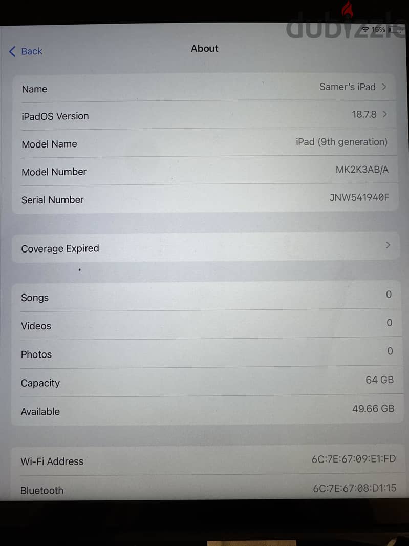 iPad 9th generation 64GB 9