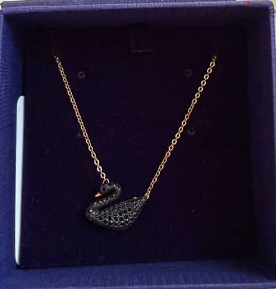 Swarovski swan necklace