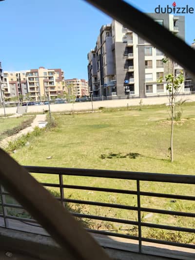 For sale, an apartment 130 meters ground view landscape in Dar Misr Compound, Sector 16, Sheikh Zayed