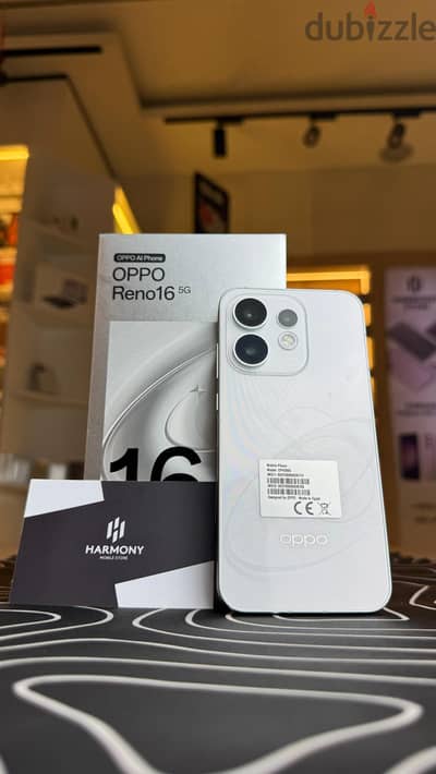 oppo reno 16 5G حاله زيرو فتحه علبه