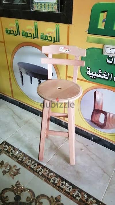 كراسي بار عالية  خشب زان الرحمة  استعمال شهرين