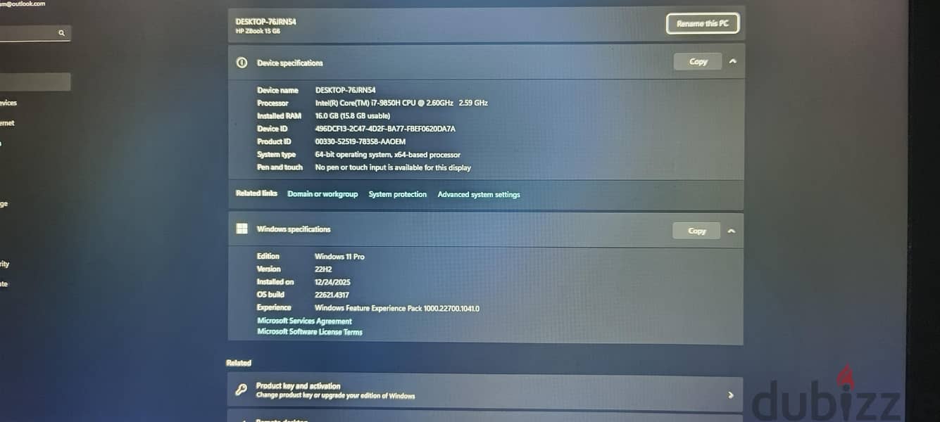 HP Zbook 15 G6 2