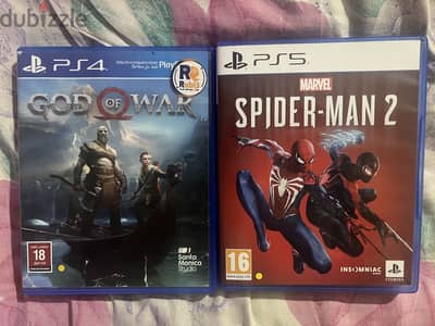 Spiderman 2 & God of war