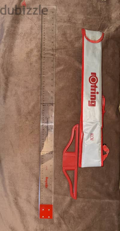 مسطرة روترنج Rotring T 80 cm + رول اللوحات و الشنطة الحاملة