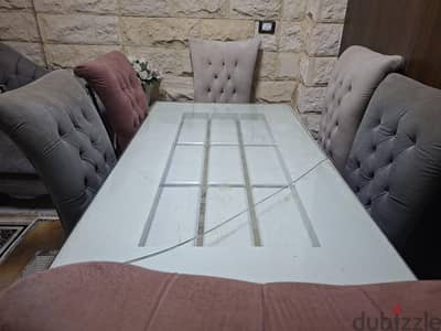 سفرة مودرن ٦ كراسي