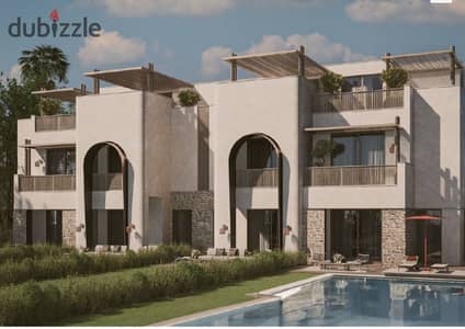 Zero down payment! Fully finished townhouse villa with panoramic lagoon views at LYV Ras El Hekma, North Coast