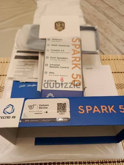 Tecno Spark 50 بالعلبة و الضمان اللون الازرق المميز