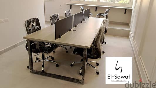 خلية عمل-ورك ستيشن-خشب mdfاسباني-اثاث مكتبي-work station-partiton