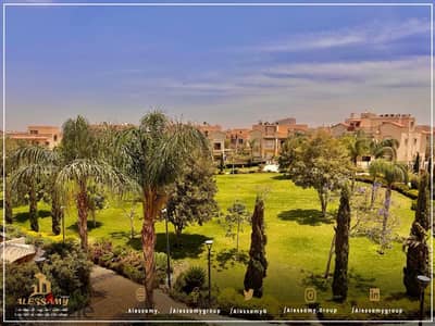 In my city, a twin house 390 sqm, wide garden view, corner, half-finished in the villas area of the Four Seasons madinaty
