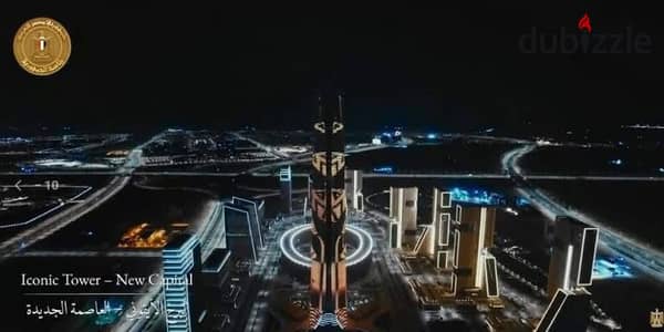 للبيع مكتب 41م تاج تاور2 العاصمه الاداريه امام البرج الايقوني بمقدم5% وتقسيط علي 15سنه اقوي فرصه استثماريه