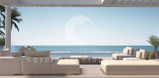 CHALET FIRIST ROW FOR SALE IN THE MED RAS EL HEKMA HIKMA WITH ONLY 5% DOWN PAYMENT - NORTH COAST !!