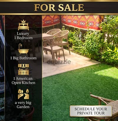 Luxury Furnished 1BR Apartment with Private Garden in Italian District