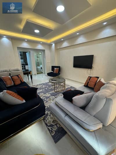 92 sqm fully furnished apartment for rent in Al Rehab City, New Seventh Phase — one of the most prestigious phases in the city. Located in Al Rehab, First Settlement, New Cairo.