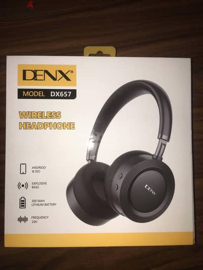 سماعة DENX DX657 Bluetooth – استعمال 4 أيام فقط – حالة ممتازة